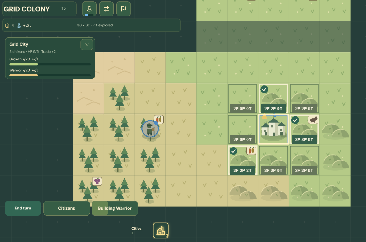 Grid Colony gameplay preview